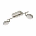 Plafoniera inteligenta EGLO CORROPOLI-C 97715 - LED RGB 2X5W 1200lm 2700-6500K - Plastic - Otel - Alb
