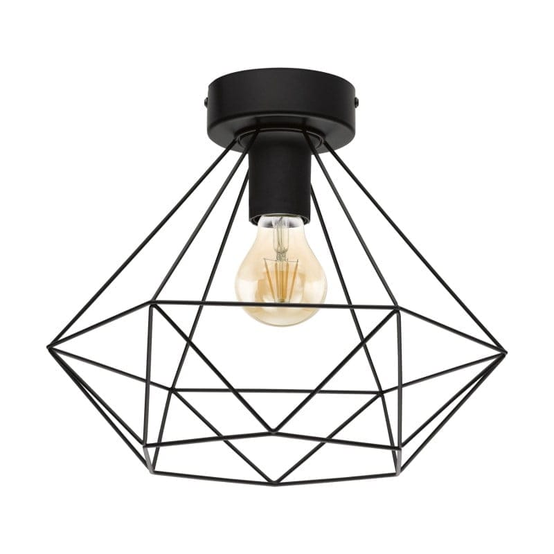 Plafoniera vintage EGLO TARBES 43004 - E27 1X60W D325mm - Otel - Negru