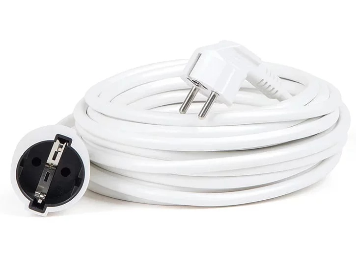 Prelungitor fisa priza 50m alb FP15A50
