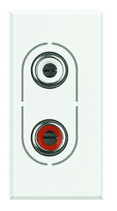 Priza audio RCA Axolute Bticino 1M culoare alba HD4281