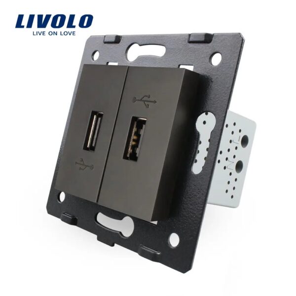 Priza Dubla USB Livolo VL-2USB-12