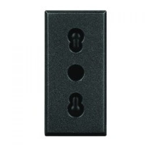 Priza Italia Axolute Bticino 10/16A 1M ,culoare antracit HS4180