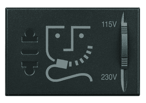 Priza ras cu transformator Axolute Bticino culoare antracit HS4177