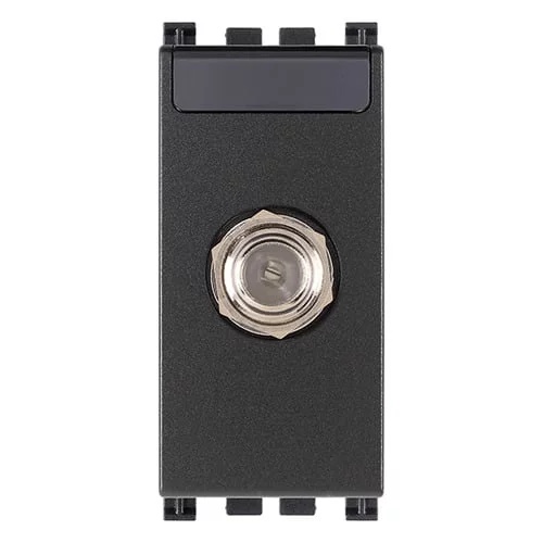 Priza TV F type female socket connector grey vimar Arke 19318