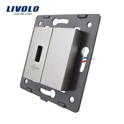 Priza USB Livolo VL-FCUS-1IP