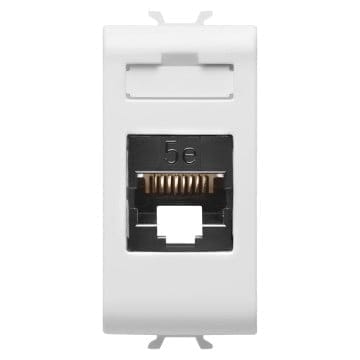 Priza UTP CAT 5E 1M Gewiss Chorus alb lucios GW10421