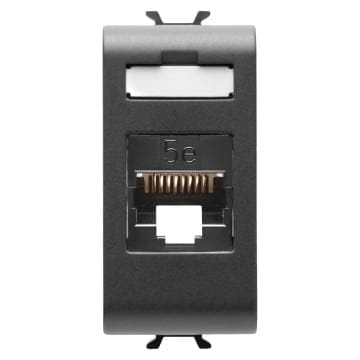 Priza UTP CAT 5E 1M Gewiss Chorus neagra GW12421