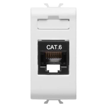 Priza UTP CAT 6 1M Gewiss Chorus alb lucios GW10423