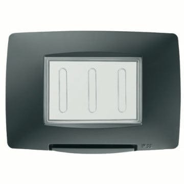 Rama ornament 3M negru IP55 Gewiss Chorus GW16703TNN