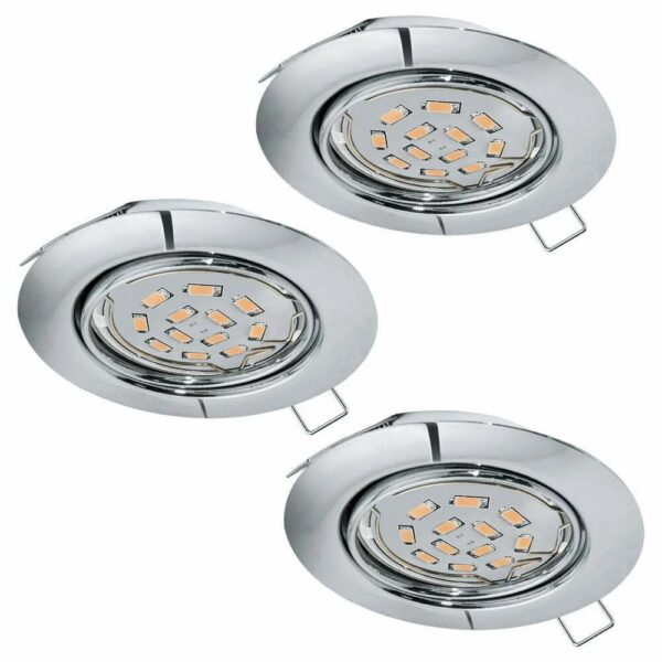 Set 3 spoturi Peneto Eglo 94407 - GU10 3X4,6W IP20 D87