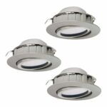 Set 3 spoturi Pineda Eglo 95853 - LED 3X4,9W 3000K IP20 D84