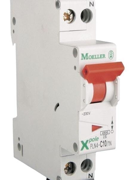 Siguranta aut. 10A P+N 4,5ka Eaton PLN4-C10/1N 263298