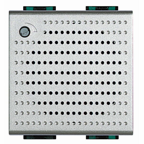 Sonerie 3 sunete Living Light Bticino 12V c.a.electronica 2M culoare aluminiu NT4355/12