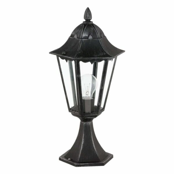Stalp exterior EGLO NAVEDO 93462 - E27 1X60W IP44 D230mm - Argintiu Patinat - Negru