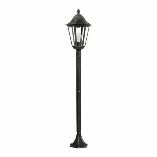 Stalp exterior EGLO NAVEDO 93463 - E27 1X60W IP44 D230mm - Argintiu Patinat - Negru