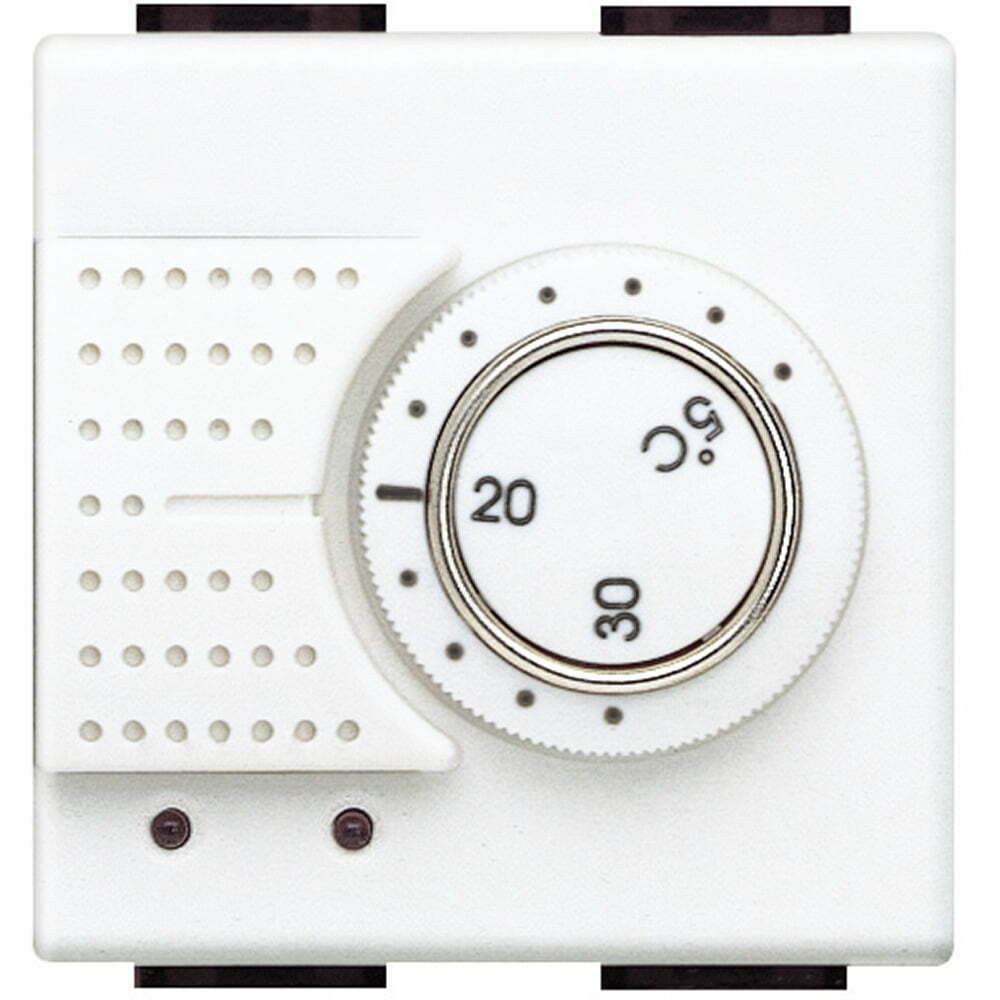 Termostat de ambient electronic Living Light Bticino 2M culoare alb N4441 Termostat de ambient electronic Living Light Bticino 2M culoare alb N4441