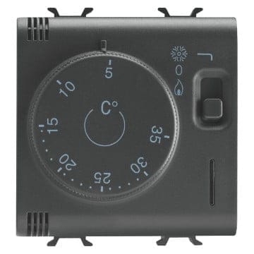 Termostat vara/iarna 2M Gewiss Chorus negru GW12705