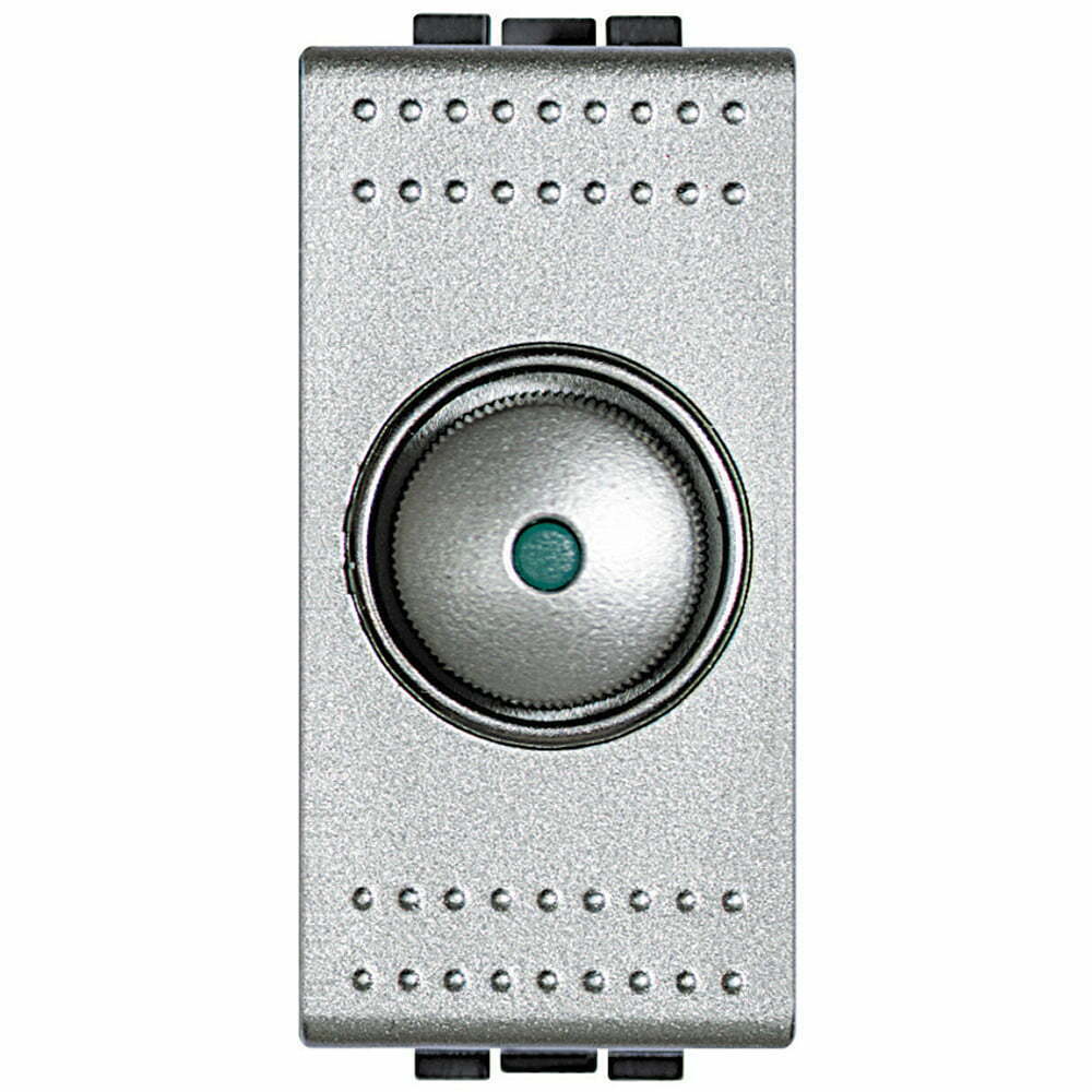 Variator de tensiune cap scara rotativ 60-500W Living Light Bticino 1M ,culoare aluminiu NT4402N