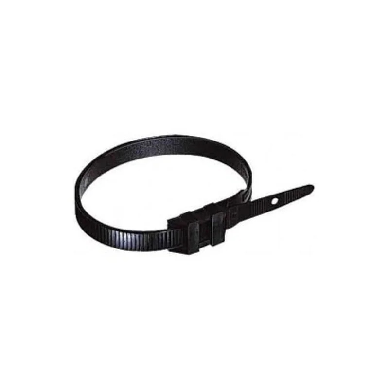 Brida plastic 12,5 x 500 black (50buc) - ELEMATIC – Bride, cleme, doze si alte accesorii, Brida plastic – vedere frontală
