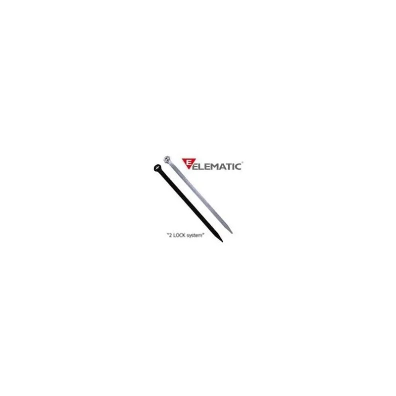 Brida plastic 2-LOCK 2,5 x 100 black (100buc) - ELEMATIC – Bride, cleme, doze si alte accesorii, Brida plastic – vedere frontală