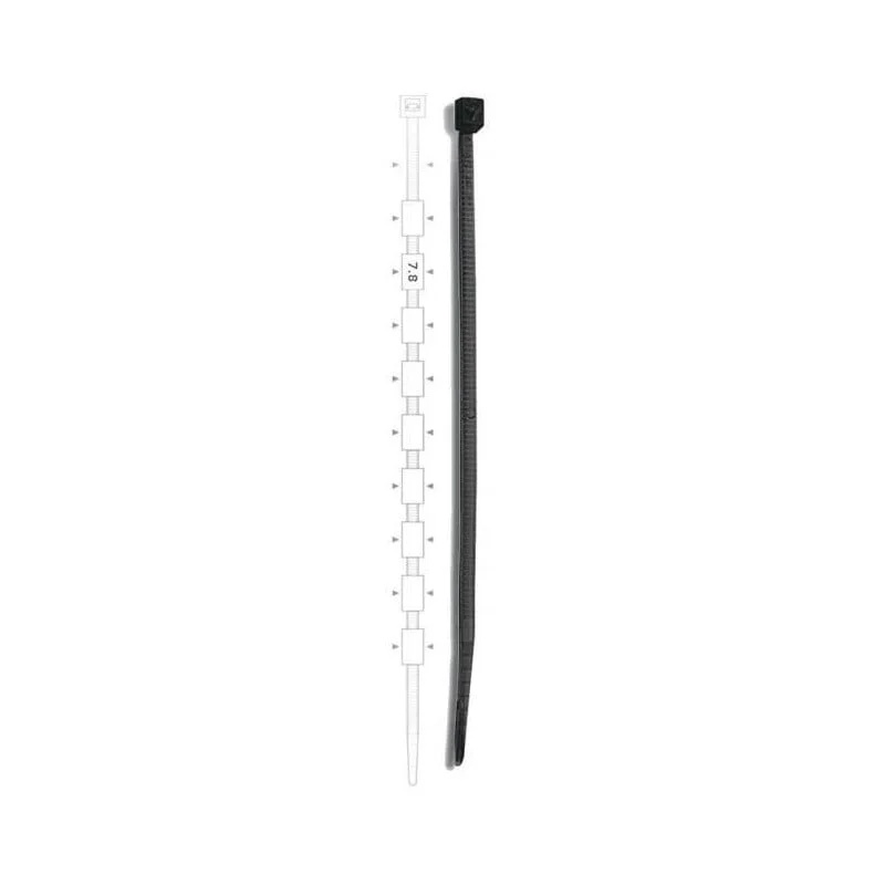 Brida plastic 7,5 x 750 black (100buc) - ELEMATIC – Bride, cleme, doze si alte accesorii, Brida plastic – vedere frontală