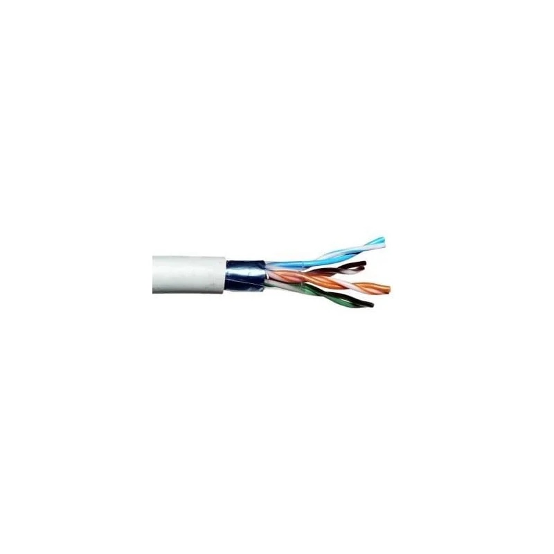 Cablu FTP, Cupru, categoria 5e, 24AWG, Emtex (305m) – Cabluri retea (UTP/FTP/SFTP), FTP – vedere frontală