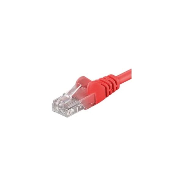 Patchcord UTP RJ45-RJ45 Cat.5e 1.5m, rosu – Patch cord-uri UTP/FTP/SFTP, UTP – vedere frontală