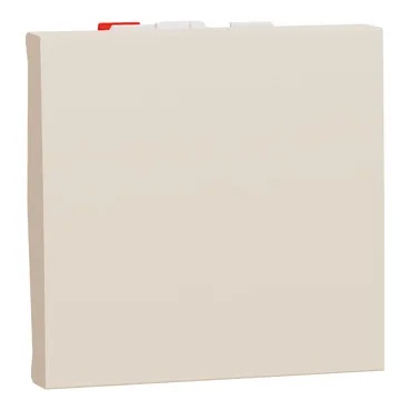 Intrerupator cu revenire 10A 2m bej Schneider Electric Noua Unica NU320644 – Bej lucios, Intrerupator cu revenire – vedere frontală – partener oficial Schneider Electric