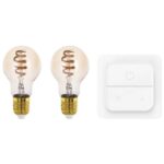 Bec E27-LED-A60 2X4,9W 2200-6500K 360lm Eglo 110315 – Becuri, Iluminat SMART – vedere frontală – partener oficial Eglo
