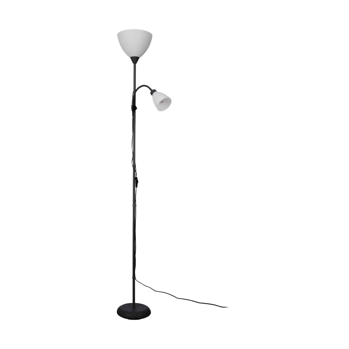 Lampadar MONTANINI-E E27;E14 1X40W;1X25W Eglo 74045 – Plastic, Otel, Negru, Plastic, Alb, "9002759740450" – vedere frontală – partener oficial Eglo