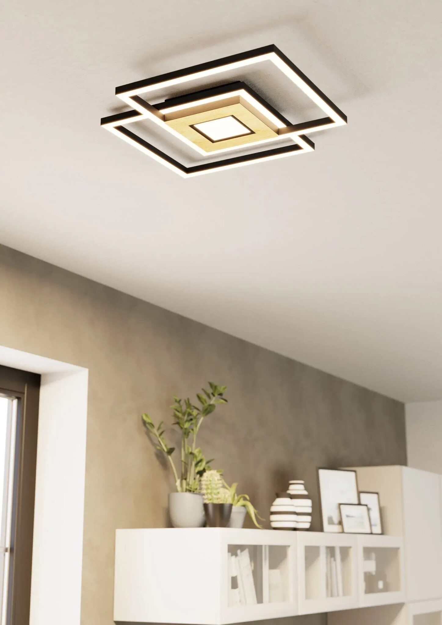 Plafoniera LED MARINELLO Eglo 901742-Dimabilă, lumină reglabilă cu telecomandă – Iluminat interior, Corpuri de iluminat – imagine în ambient modern – partener oficial Eglo