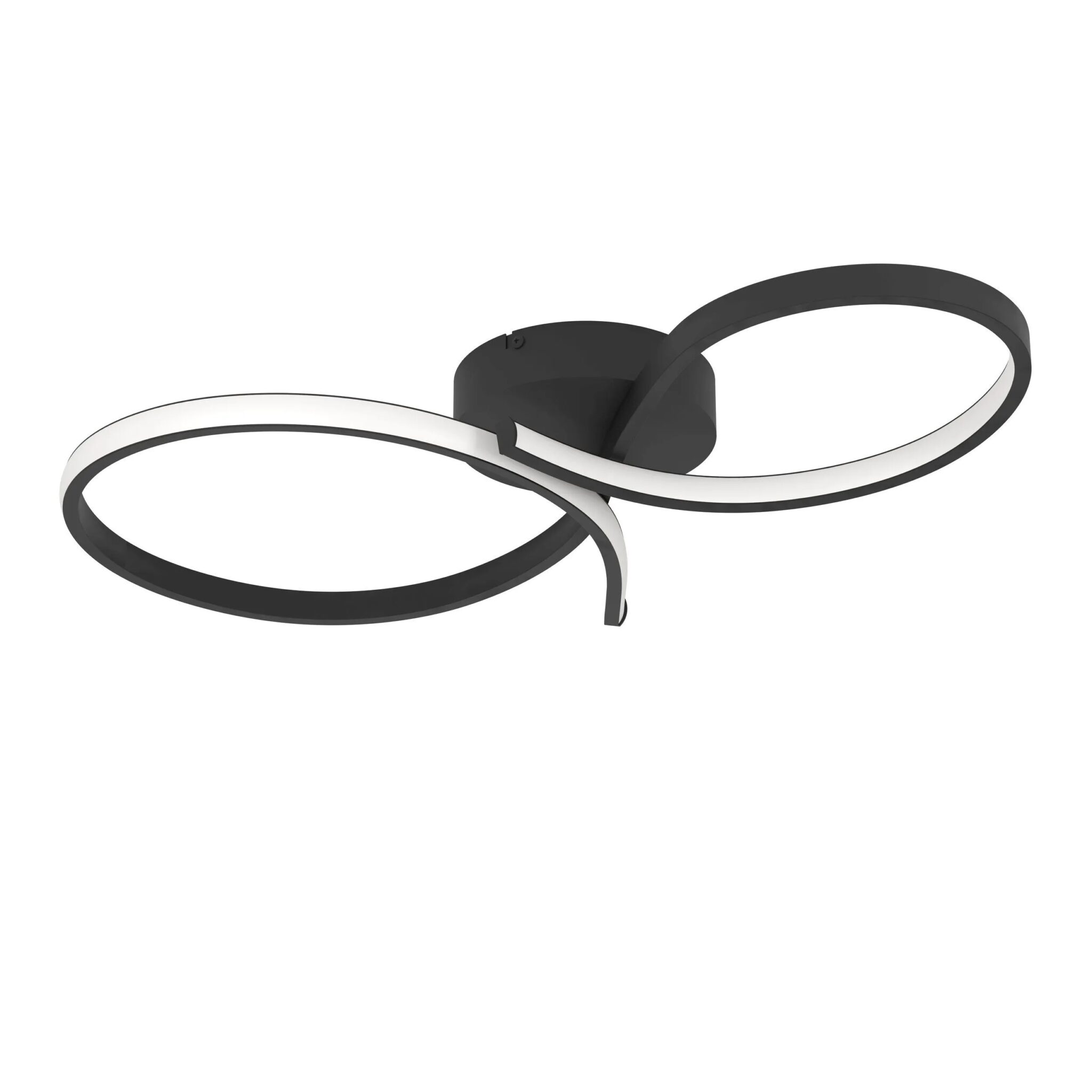 Plafoniera LED SERPINS Eglo 901277-21W Neagră cu lumină caldă – Iluminat interior, Corpuri de iluminat – vedere frontală – partener oficial Eglo