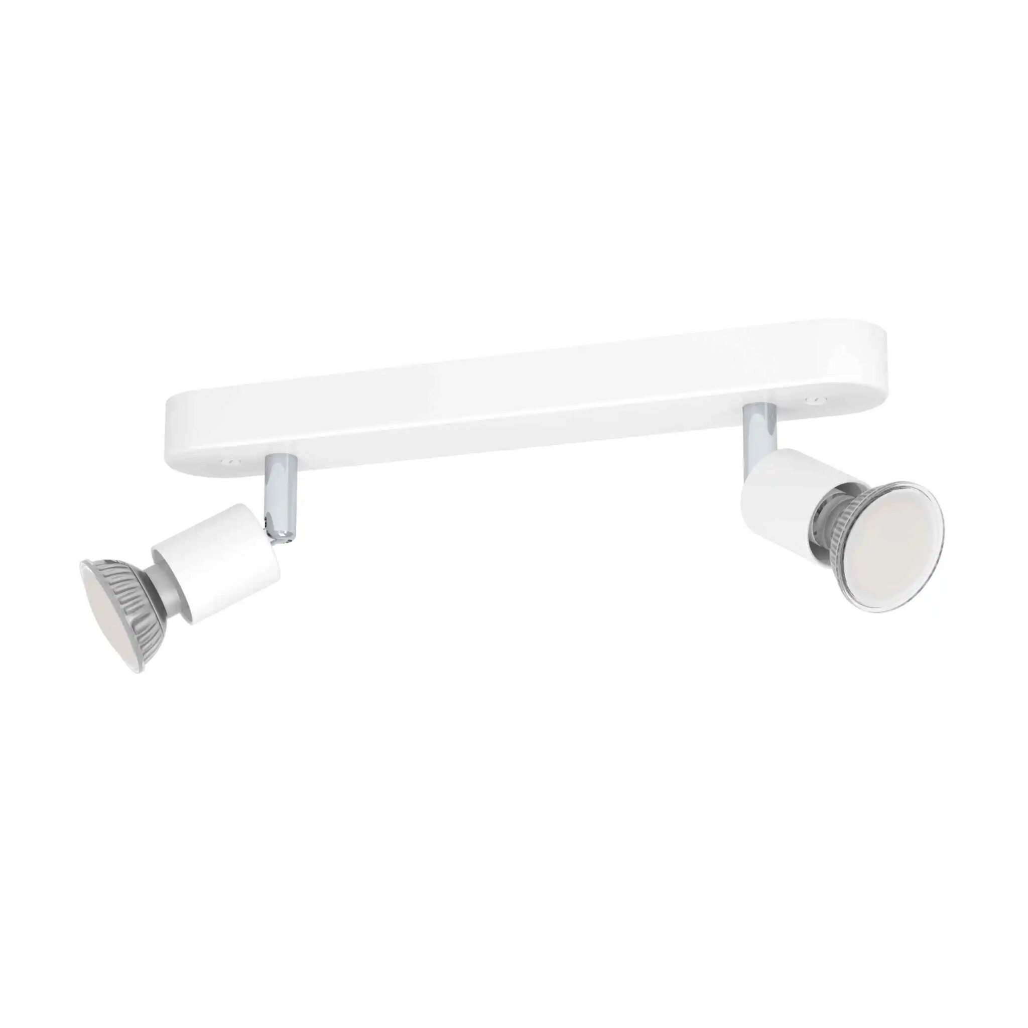 Spot pe bara STECCI-E GU10 2X5W L300mm Eglo 74004 – Iluminat interior, ECO – vedere frontală – partener oficial Eglo