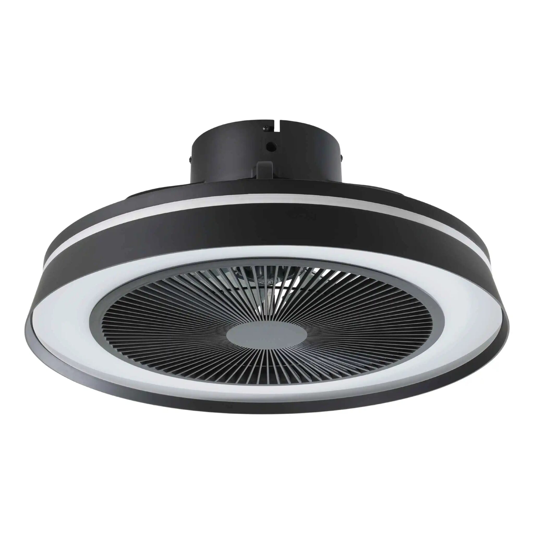 Ventilator plafon VALLONIA 1 LED 1X25,2W;1X6,5W 2700-6500K IP20 D480mm Eglo 35217 – Iluminat interior, Fan/Ventilator – vedere frontală – partener oficial Eglo