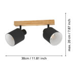 Aplica Batallas Eglo 99489 - E27 2X10W IP20