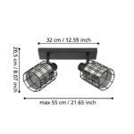 Aplica Consaca Eglo 99712 - E27 2X40W IP20