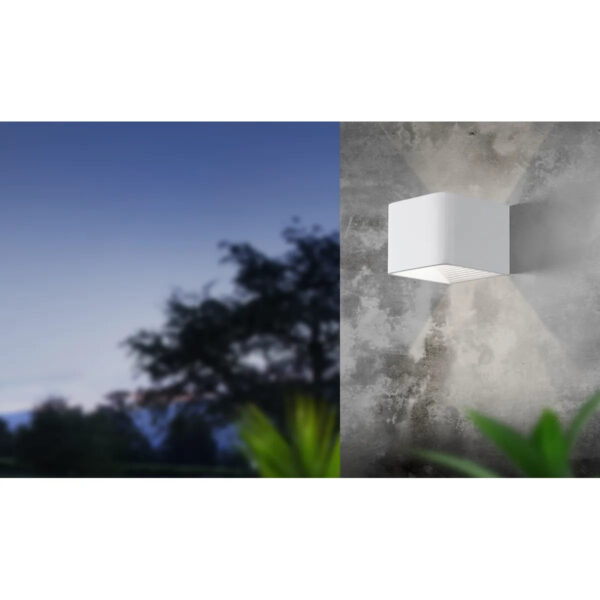 Aplica exterior EGLO DONINNI 1 98266 - LED 6W 600lm 3000K IP44 - Aluminiu - Alb