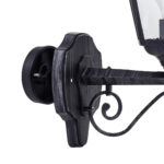 Aplica exterior EGLO NAVEDO 93457 - E27 1X60W IP44 - Sticla - Argintiu Patinat - Negru