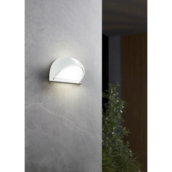 Aplica exterior EGLO ONJA 89768 - E27 1X60W IP44 - Sticla - Alb