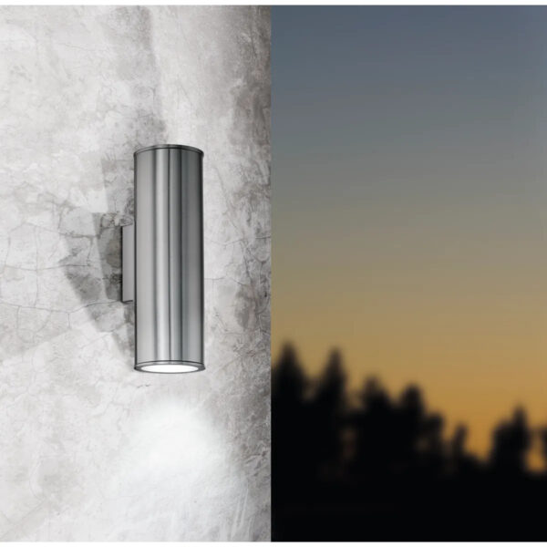 Aplica exterior EGLO RIGA 94107 - GU10 2X3W IP44 - Inox - Inox
