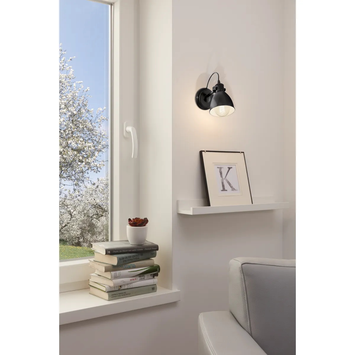 Aplica Priddy Eglo 49468 - E27 1X40W IP20