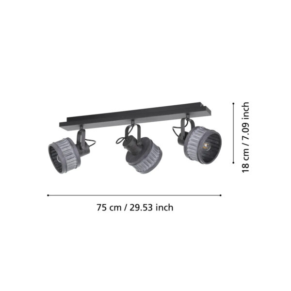 Aplica spot TURROCK E27 3X28W Eglo 43446