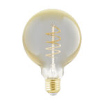 Bec E27 LED G95 1X4W 2200K Eglo 110081 – Becuri, Corpuri de iluminat – vedere frontală – partener oficial Eglo