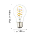 Bec E27-LED-A60 1X7,3W 2700K 806lm Eglo 110306 – Becuri, Corpuri de iluminat – dimensiuni tehnice – partener oficial Eglo
