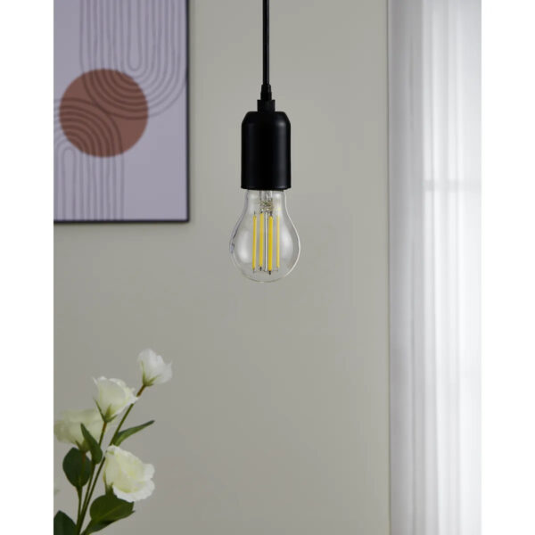 Bec E27-LED-A60 1X2,2W 3000K 470lm Eglo 110324 – Becuri, Corpuri de iluminat – imagine în ambient modern – partener oficial Eglo