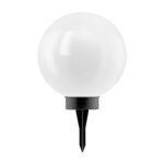 Lampa solara LED EGLO 22443 1X0.2W 3000K D250mm - Negru - alb – Iluminat exterior, Solar – vedere frontală – partener oficial Eglo