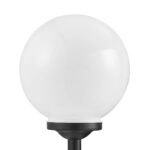 Lampa solara LED EGLO 22443 1X0.2W 3000K D250mm - Negru - alb – Iluminat exterior, Solar – detaliu material și finisaj – partener oficial Eglo
