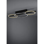 Plafoniera LED LANACERA Eglo 390086-40,5W 5850Lm Negră, Dimabilă cu lumină caldă – Iluminat interior, Stars of Light (Crystal & Design) – imagine în ambient modern – partener oficial Eglo