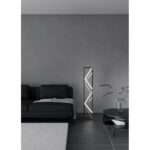 Lampadar PENELA LED 23W 2700-6500K IP20 1160mm Eglo 390419 – Aluminiu, Otel, Aur, Negru, 2700-6500K, "9008606313778" – imagine în ambient modern – partener oficial Eglo