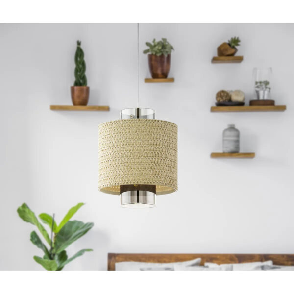 Pendul vintage EGLO MEDIOUNA 43393 - E27 1X40W D230mm - Auriu - Maro – Iluminat interior, Vintage – imagine în ambient modern – partener oficial Eglo
